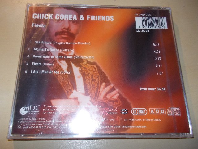 CHICK COREA A FRIENDS - FIESTA CD) BAZAR ROZBALENO