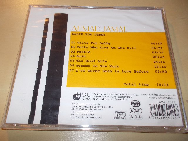 AHMAD JAMAL - WALTZ FOR DEBBY (CD) BAZAR