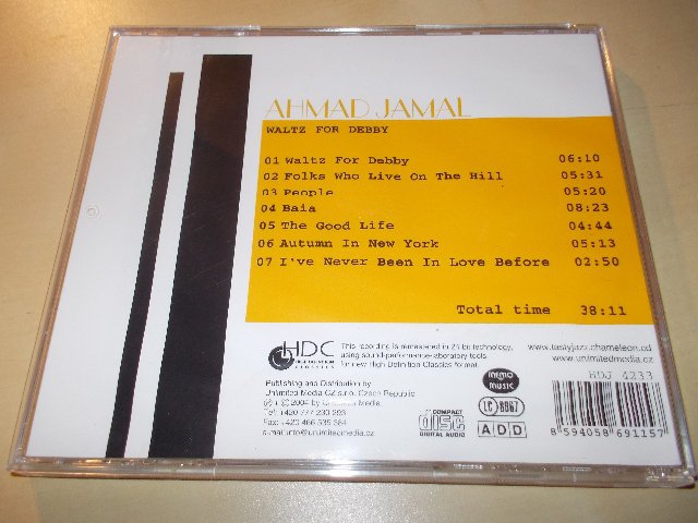 AHMAD JAMAL - WALTZ FOR DEBBY (CD)