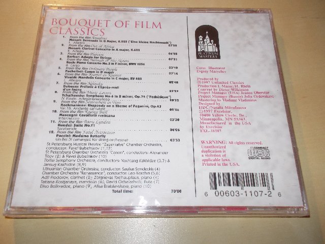 Various -  BOUQUET OF FILM CLASSICS (CD) ČASOVĚ OMEZENÁ AKCE
