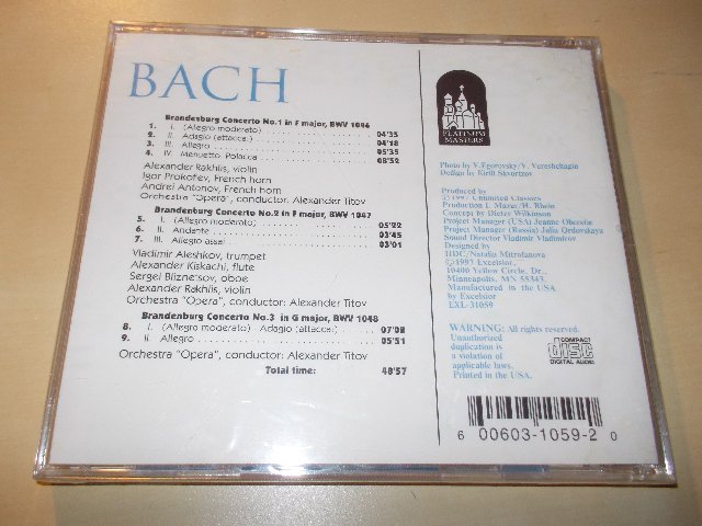 BACH - Brsnderburg Concertos Nos. 1, 2 a 3 (CD) ČASOVĚ OMEZENÁ AKCE