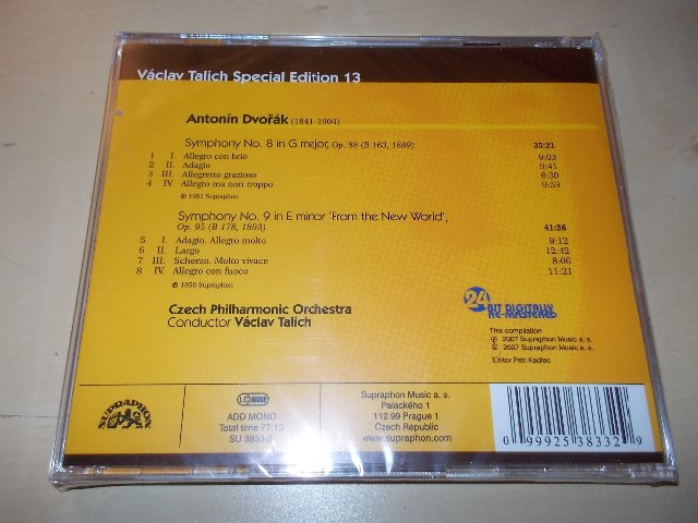 Václav Talich - Talich Special Edition 13 - Symfonie č. 8 a 9 (CD)