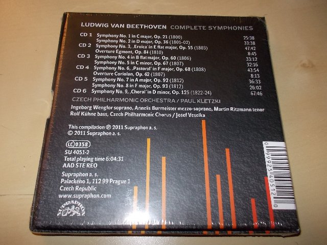 Ludwig van Beethoven - Symfonie (komplet) (6CD) BOX
