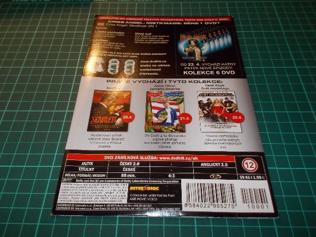 Criss Angel: Mistr magie (pořad) - Criss Angel: Extrémní magie SÉRIE 1. (DVD v pošetce) > varianta 1 DVD