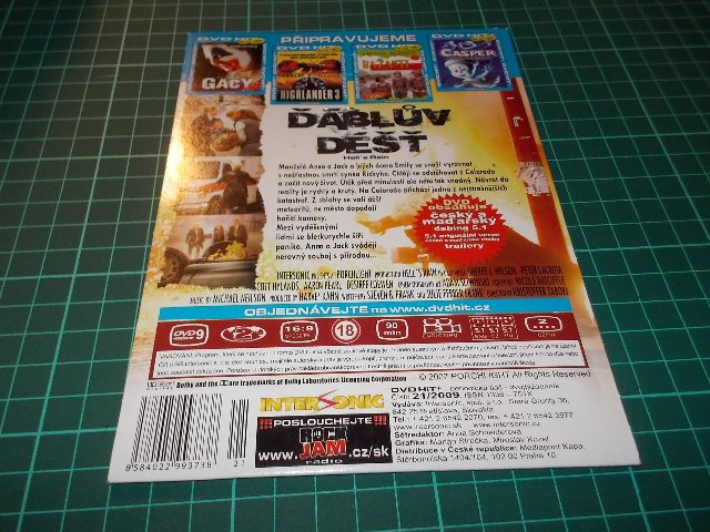 Déšť z pekla (TV film) - Ďáblův déšť (DVD v pošetce)