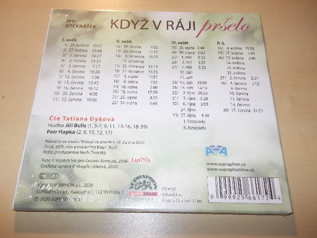 Jan Otčenášek - Když v ráji pršelo (CD) Digipack