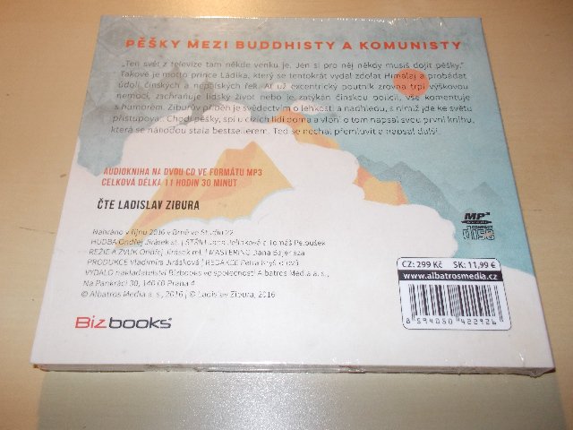 Pěšky mezi buddhisty a komunisty - Ladislav Zibura (čte Ladislav Zibura) (2CD) Digipack  