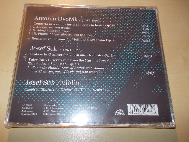 Dvořák - Suk - Houslový koncert, Romance & Fantasie, Pohádky (CD)