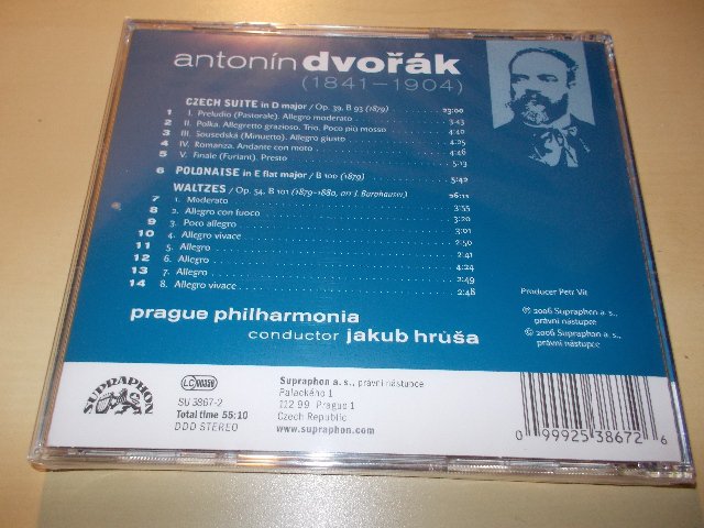 Antonín Dvořák - Česká suita, Valčíky, Polonéza (CD)