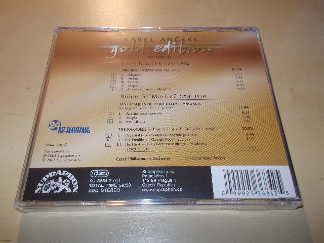 Karel Ančerl - Gold 24 - Sinfonietta-Fresky Piera della Francesca (CD)