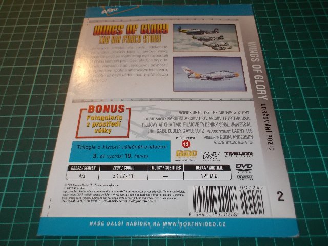 Wings of Glory: THE AIR FORCE STORY - Udržovaní pozic (DVD v pošetce)