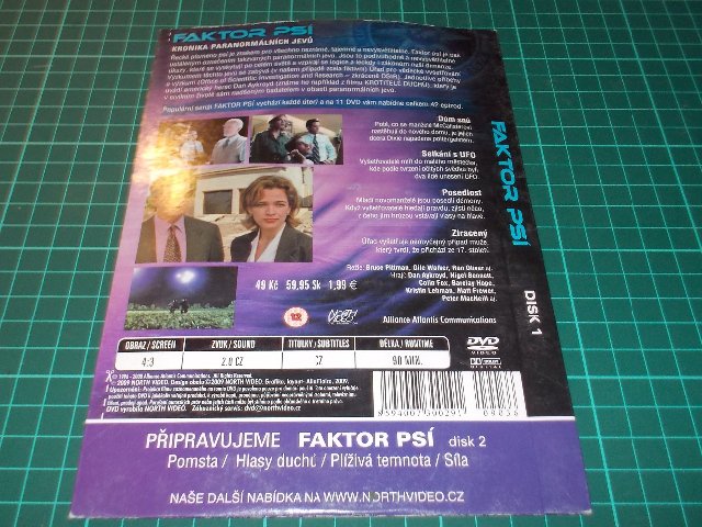 Faktor Psí: Kronika paranormálních jevů (TV seriál)  DISK 1 (DVD v pošetce) > varianta DISK 1