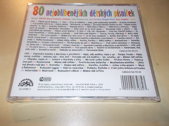 Various ‎– 80 Nejoblíbenějších dětských písniček (2CD) 