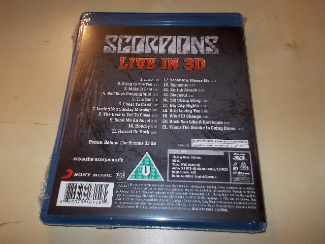 Scorpions - Get Your Sting And Blackout Live 2011 in 3D (Blu-ray)