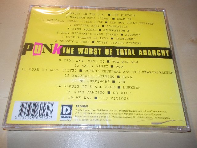 Various ‎- Punk: The Worst Of Total Anarchy (CD) > varianta 860562