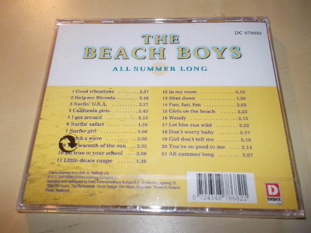 The Beach Boys ‎- All Summer Long (CD)