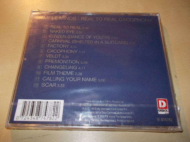 Simple Minds - Real To Real Cacophony