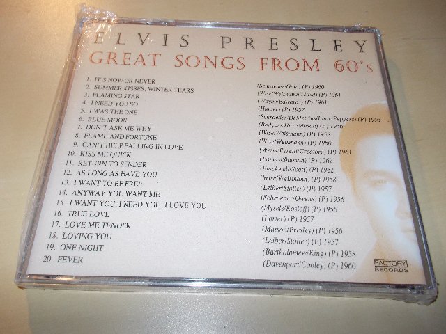 ELVIS PRESLEY - GREAT SONGS FROM 60s (CD)