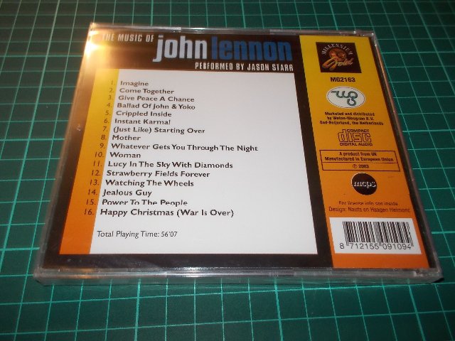 THE MUSIC OF JOHN LENNON - PREFORMED BY JOSON STARR (CD)