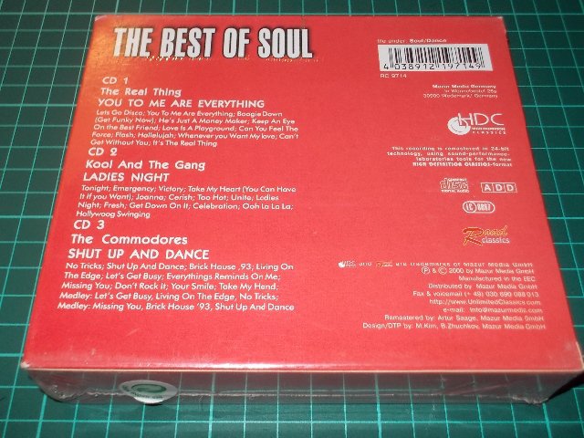 The Real Thing - Kool And The Gang - The Commodores* – The Best Of Soul (3CD BOX)