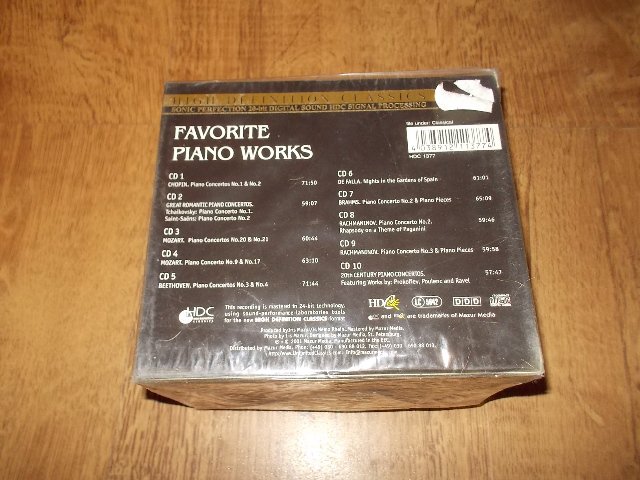 Various Artists - FAVORITE PIANO WORKS - (10CDBOX) > varianta FAVORITE PIANO WORKS
