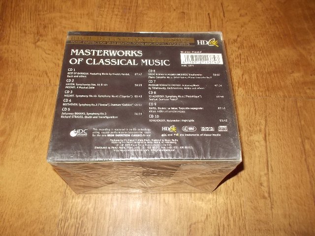 Various Artists - MASTERWORKS OF CLASSICAL MUSIC - (10CDBOX) > varianta MASTERWORKS OF CLASSICAL MUSIC