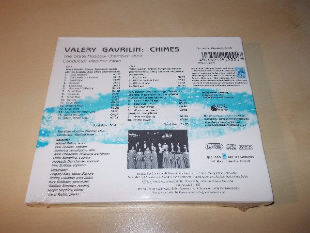 VALERY GAVRILIN: CHIMES. - Moscow State Chamber Choir, V.Minin (2CD)
