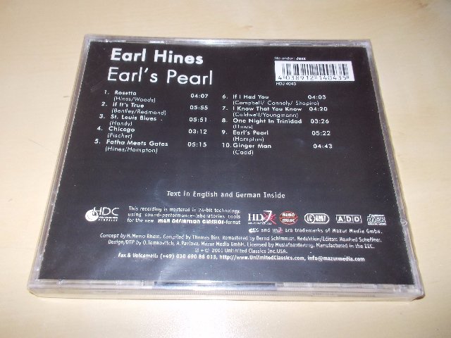 EARL HINES - EARL S PEARL (CD)