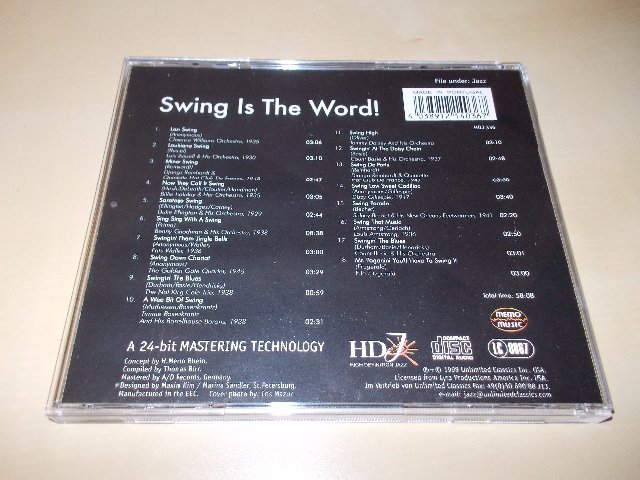 VARIOUS - SWING IS THE WORLD ! (CD)