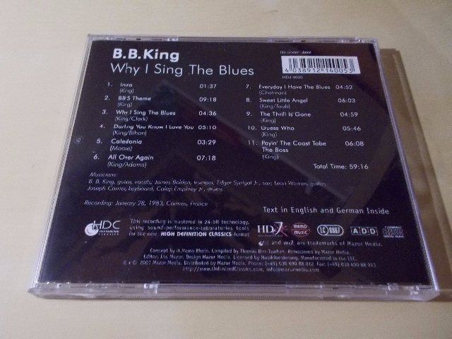 B.B. King - Why I Sing the Blues (CD) BAZAR ROZBALENO