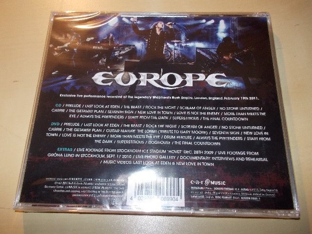Europe ‎- [Live!] At Shepherd´s Bush, London (CD-DVD)
