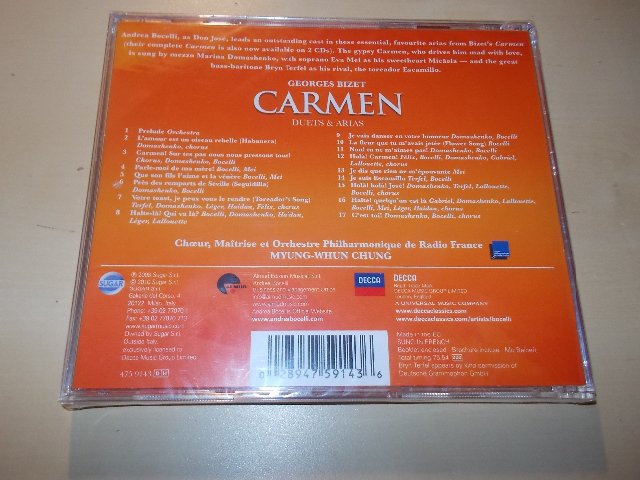 Andrea Bocelli, Marina Domashenko, Eva Mei, Bryn Terfel ‎– Carmen, Duets & Arias (CD)
