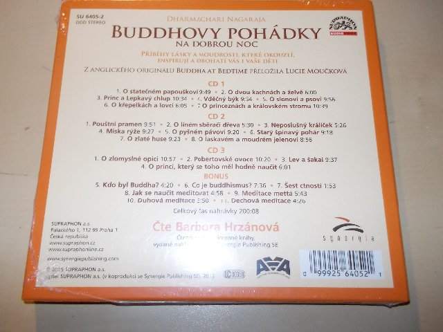 Dharmachari Nagaraja, čte Barbora Hrzánová - Buddhovy pohádky na dobrou noc (3CD) Digipack