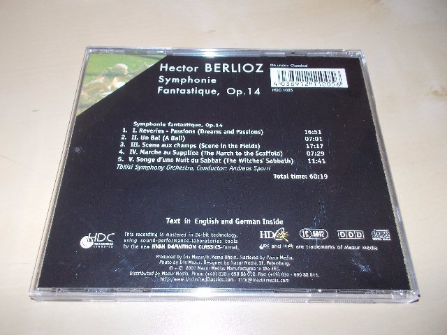 BERLIOZ - Symphonie Fntastique - Tbilisi Symphony Orchestra - Andreas Sporri (CD) BAZAR ROZBALENO 