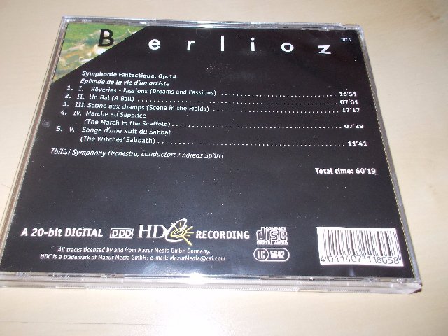 BERLIOZ - Symphonie Fantastique, Op.14 (CD) BAZAR