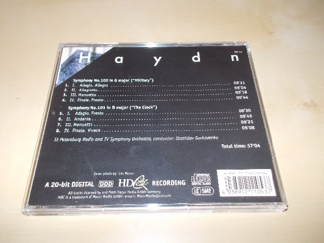 HAYDN - Symphonies, No.100 Military No.101 The Clock - Stanislav Gorkoveno (CD)
