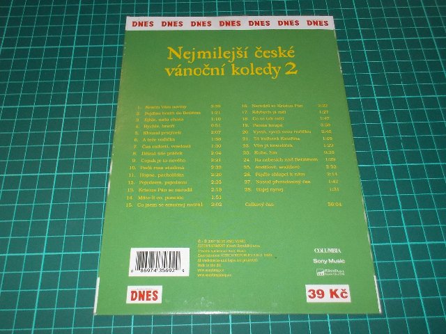 Nejlepší české vánoční koledy 2 (CD v pošetce)