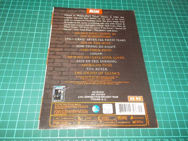 PAUL SIMON - LIVE FROM PHILADELPHIA (DVD v pošetce) 