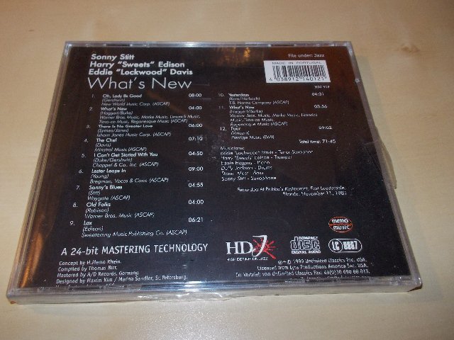 Sonny Stitt - Harry (Sweeets) Edison - Eddie (Lockwood) Davis - Whats New (CD)