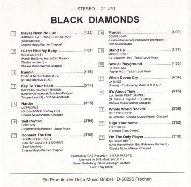 BLACK DIAMONDS (CD) BAZAR ROZBALENO