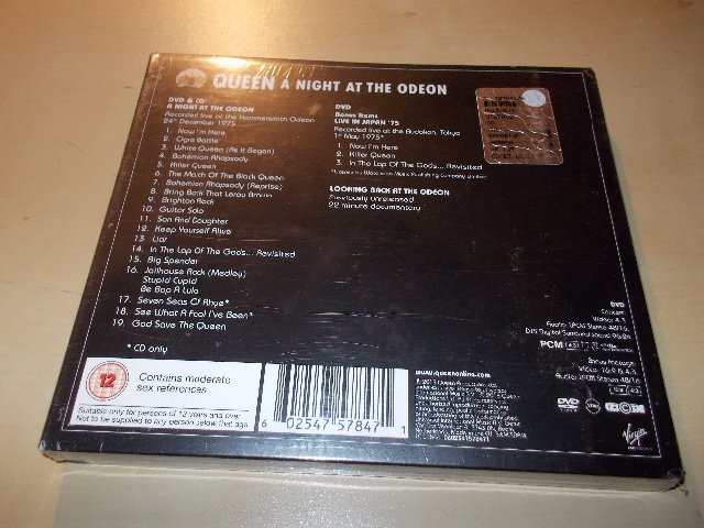 Queen - A Night At The Odeon - Hammersmith 1975 (CD-DVD) Digipack