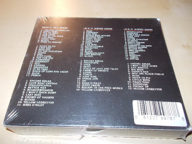 Pearl Jam ‎- Live At The Gorge 05-06 (3CD) Digipack 