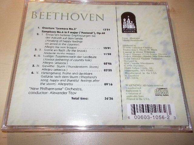 Beethoven - Symphonies No. 6 (Pastoral) Leonora Overture (CD) BAZAR ROZBALENO