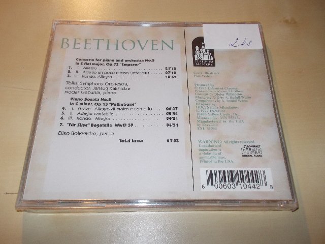 Beethoven - Emperor (CD) BAZAR ROZBALENO