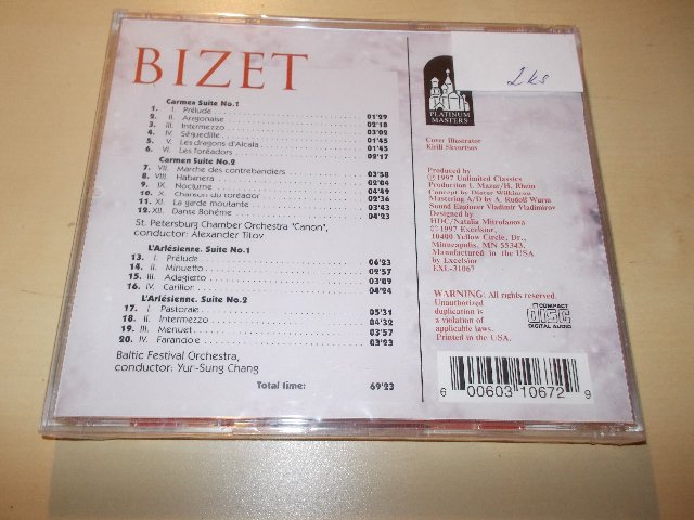 BIZET - ORCHESTRAL WORKS (CD)