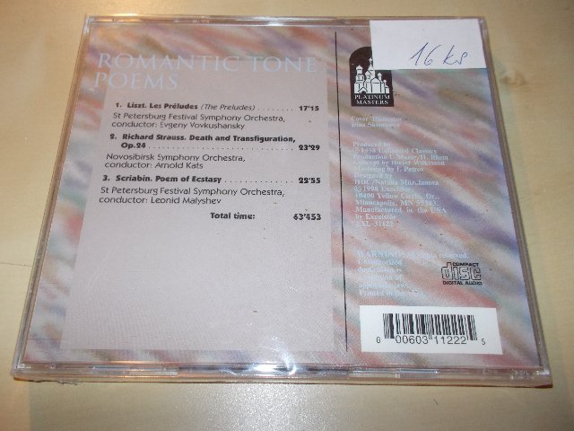 ROMANTIC TONE POEMS (CD)