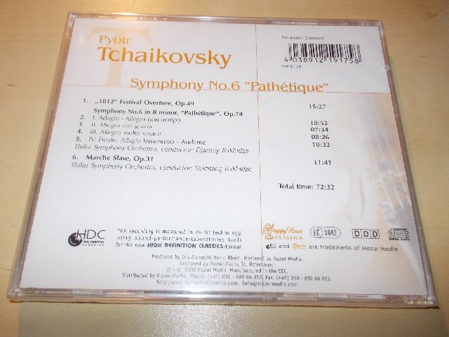 Pyotr Tchaikovsky - Symphony No.6 Patetique (CD) BAZAR ROZBALENBO