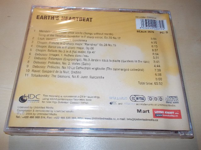 VARIOUS - EARTH´S HEARTBEAT (CD)