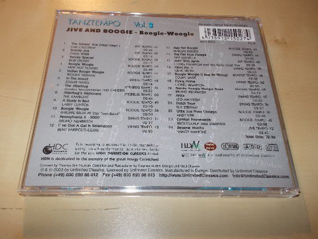 Various Artists  Jive And Boogie - Tanztempo Vol. 3 (CD) 