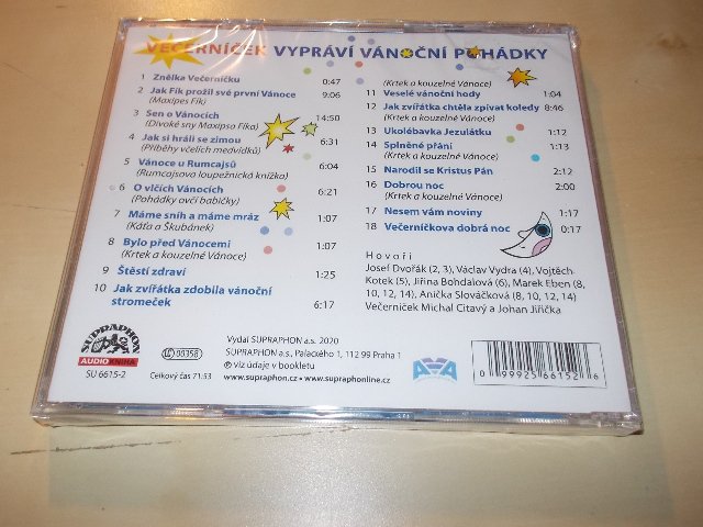 Večerníček vypráví vánoční pohádky (audiokniha) (CD) 